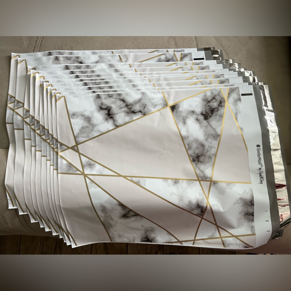 Poly Mailer bags 14x17 Marble